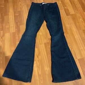 Free people pull on denim bellbottoms